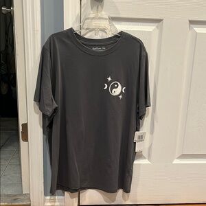 Gray T-Shirt with Yin Yang Design